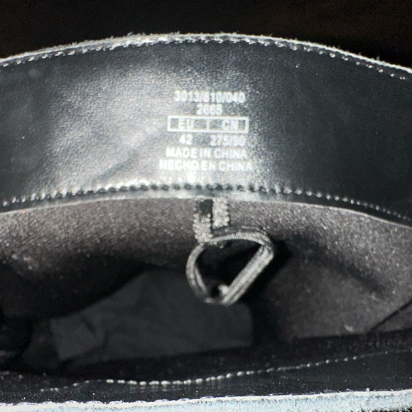 ZARA • COWBOY SPLIT LEATHER HEELED ANKLE BOOTS • SIZE 11 - Picture 7 of 7